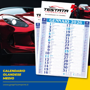 Calendario Olandese Medio 2025 - Mod. Meccanico