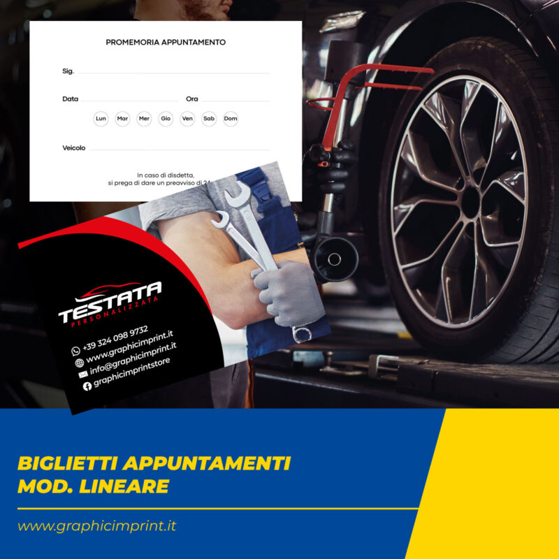 Biglietti Appuntamento - Mod. Lineare
