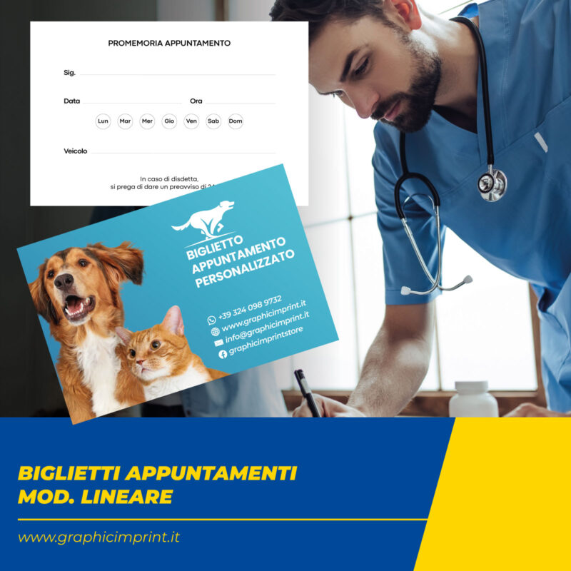 Biglietti Appuntamento - Mod. Lineare