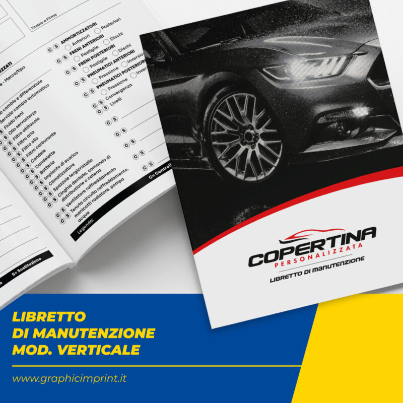 Libretto di Manutenzione Auto - Mod. Verticale