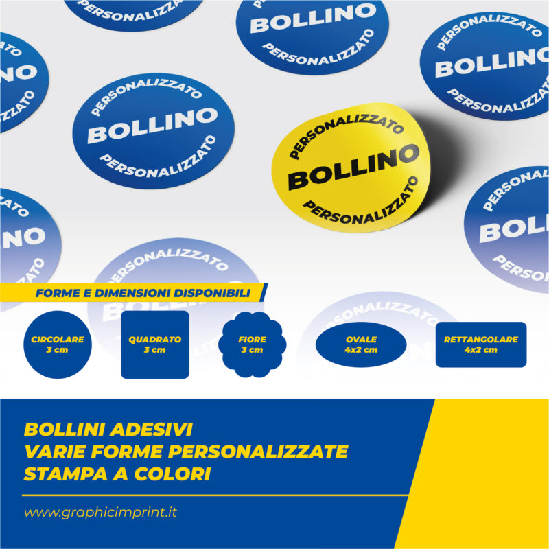 Bollini Adesivi Personalizzati
