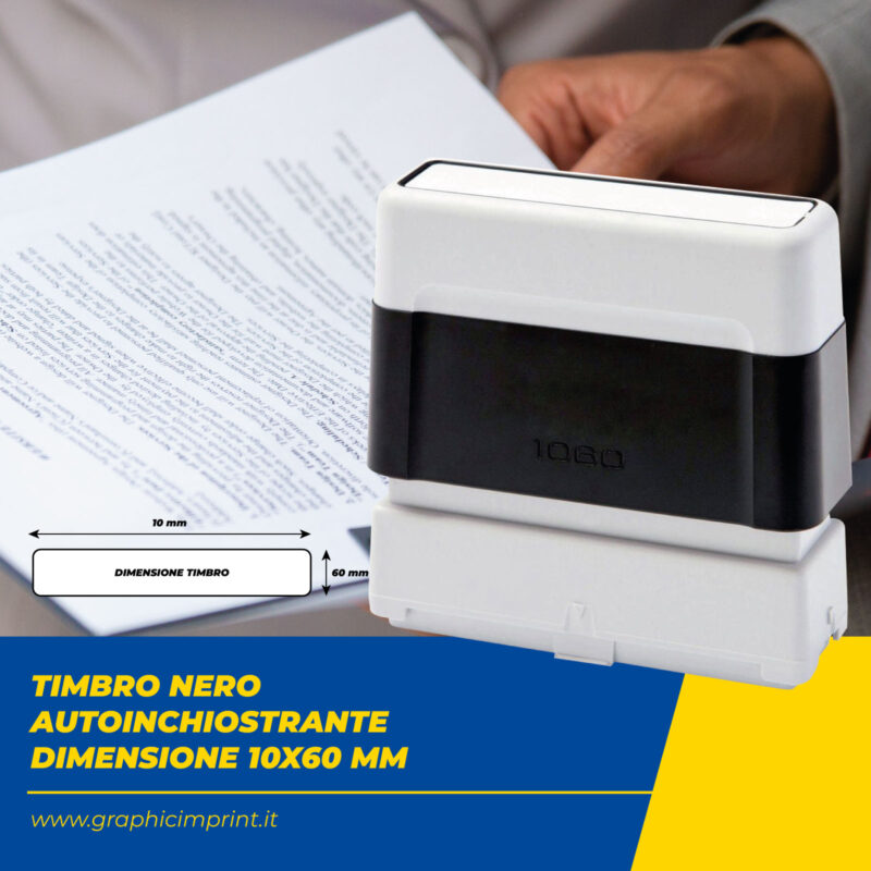 Timbro Autoinchiostrante 10x60 mm