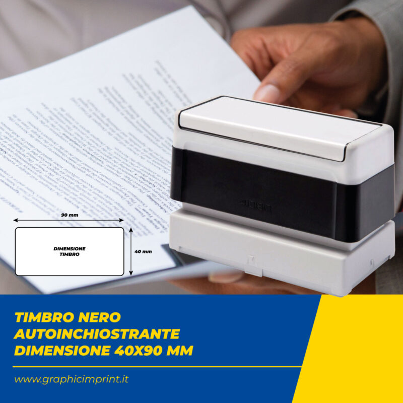 Timbro Autoinchiostrante 40x90 mm